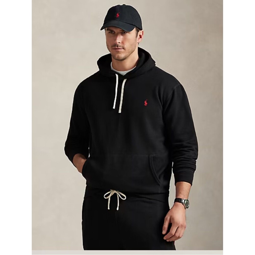 Polo Ralph Lauren Hoodie 4X Black Big Pony Pullover Sweatshirt